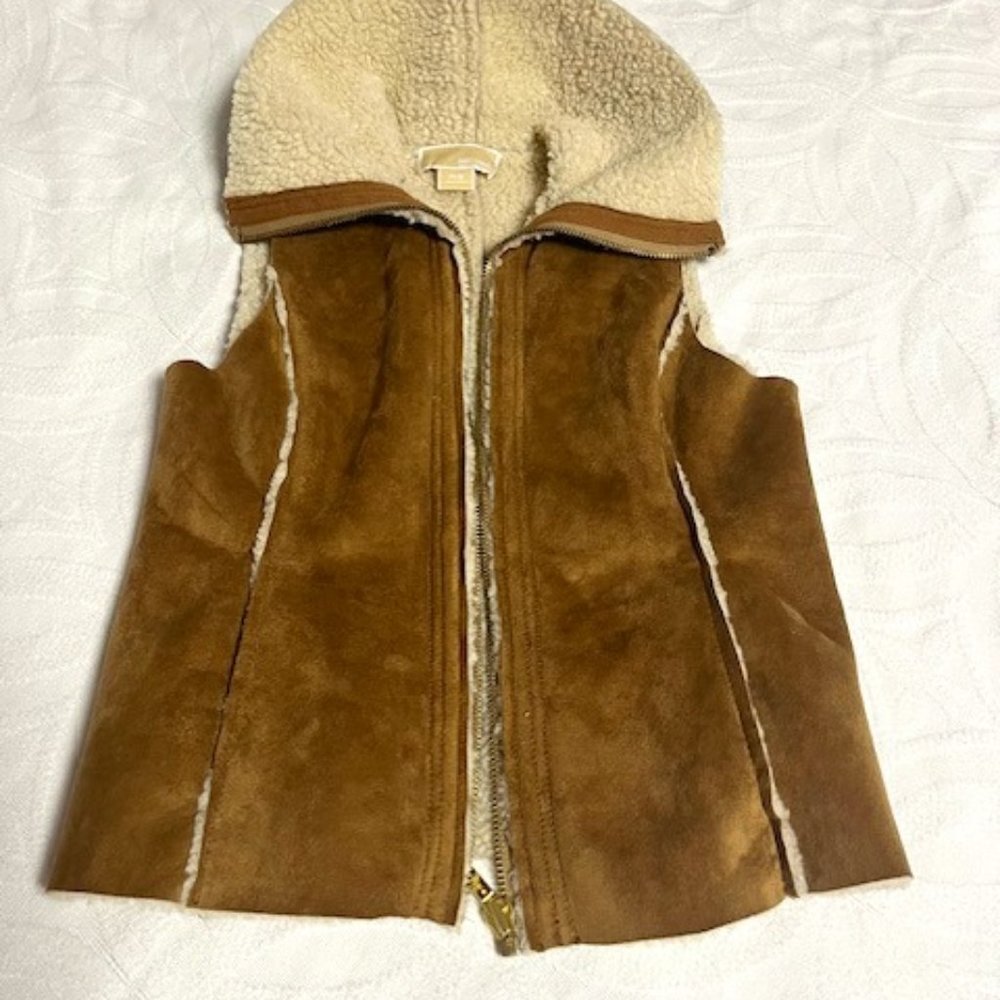 Michael Kors Brown Shearling Vest